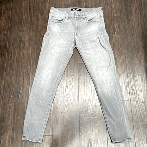 Express Legging Jean mid rise light gray size 4 short / petite